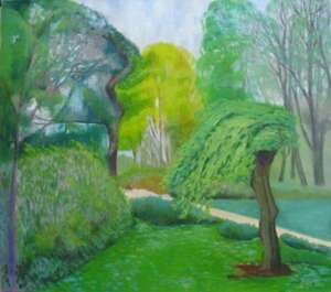 The green willow tree on 