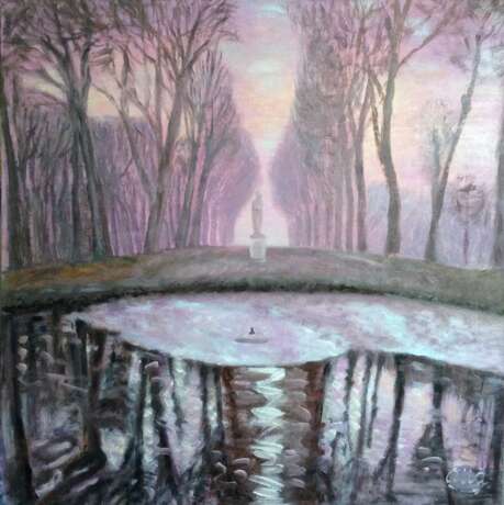 Peinture «L'action du 27 mars au 28 avril inclus! Prix réduit. Early morning. Pond.», Toile, Peinture à l'huile, 2015 - photo 1
