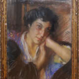 Carlo Wostry (1865-1943), Portrait of a lady, signed centre right - Foto 1