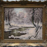 Laszlo Neogrady (1896-1962), Winter landscape by a river - photo 1