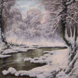Laszlo Neogrady (1896-1962), Winter landscape by a river - photo 2