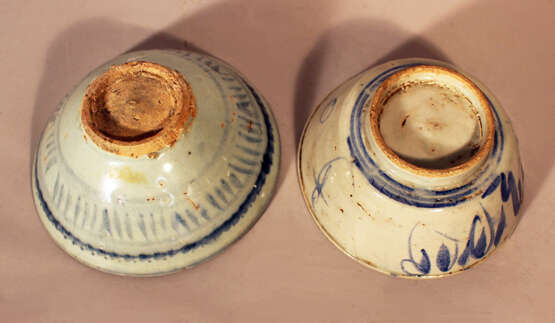 A lot of 6 Chinese porcelain objects including bowls, boxes and rolls - photo 3