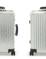 A SET OF TWO: LIMITED EDITION ALUMINIUM & LEATHER CABIN SUIT...