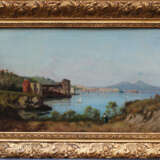 Italian artist late 19th Century, The bay of Naples with the Vesuvius in the background - photo 1