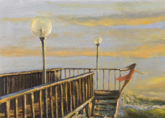 Gemälde „Laufen auf den Wellen“, Leinwand, Ölfarbe, Impressionismus, Marinemalerei, Russland, 2020 - Foto 2