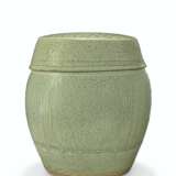 A CHINESE LONGQUAN CELADON CARVED GARDEN SEAT - photo 1