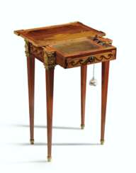 A LOUIS XVI ORMOLU -MOUNTED TULIPWOOD, SYCAMORE AND MARQUETR...