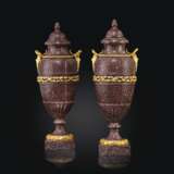 A PAIR OF RESTAURATION ORMOLU-MOUNTED PORPHYRY VASES - photo 1