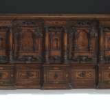 A GERMAN WALNUT, ASH, BIRCH FRUITWOOD AND MARQUETRY CHEST - фото 1