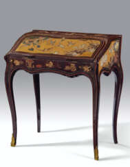 A LOUIS XV ORMOLU-MOUNTED CHINESE COROMANDEL LACQUER AND VER...