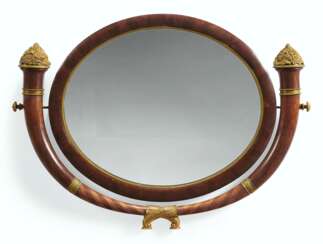 A CHARLES X ORMOLU-MOUNTED MAHOGANY SWING-FRAME MIRROR