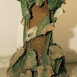 Art Nouveau terracotta column, richly floral sculpted and designed - Foto 1