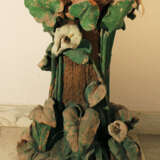 Art Nouveau terracotta column, richly floral sculpted and designed - photo 2