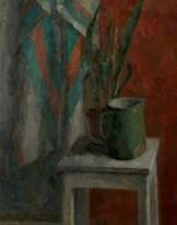 Green and red still-life. Green and red still-life.
