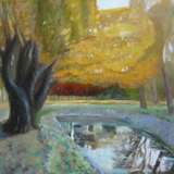 Картина «Осенний пруд на Каменном острове », Холст, Масляные краски, 2011 г. - фото 1
