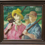 Gedo Lipot (1887-1952), Polo players, oil on canvas, signed bottom right, framed - photo 1