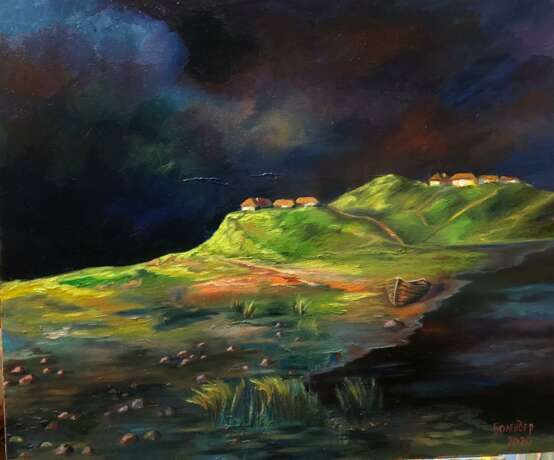 Design Painting “After the storm.”, Canvas, Oil paint, Impressionist, Landscape painting, 2020 - photo 1