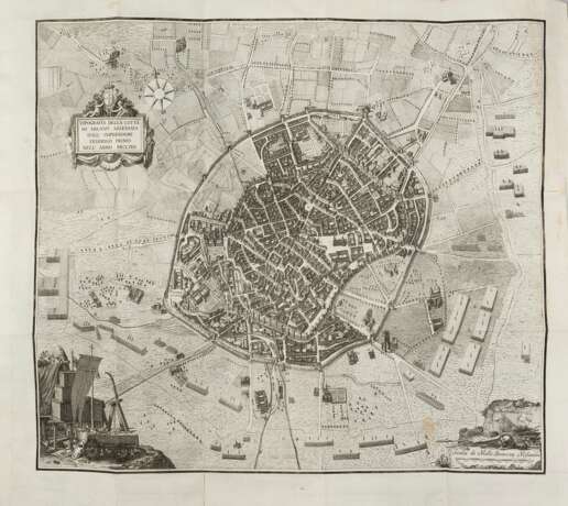 FUMAGALLI, Angelo (1728-1804) - Le vicende di Milano durante la guerra con Federigo I Imperadore - Foto 1