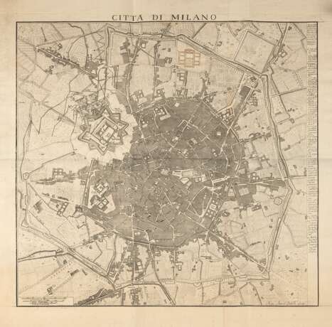 [MILANO] - DAL RE, Marc'Antonio (1697-1766) - Città di Milano - Foto 1