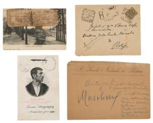 [BRIGANTAGGIO] - MUSOLINO Giuseppe (1876-1956) - 2 cartoline autografe indirizzate a Vittoria Sommariva
