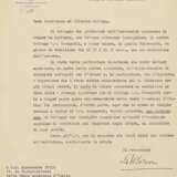 MARCONI Guglielmo (1874-1937) - Lettera dattiloscritta firmata in qualità di Presidente della Reale Accademia d'Italia - Foto 1