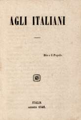 MAZZINI Giuseppe (1805-1872) - Raccolta di opuscoli mazziniani