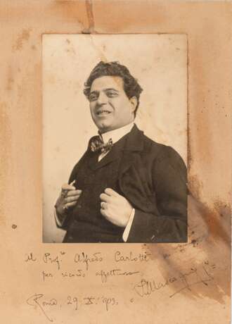 MASCAGNI, Pietro (1863-1945) - Ritratto fotografico firmato e datato - photo 1