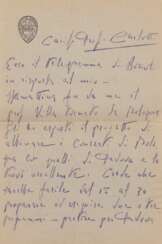 TOSCANINI, Arturo (1867-1957) - Lettera autografa entro busta