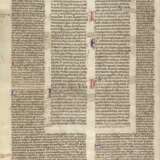 [MANOSCRITTO] - Pagina manoscritta da Decretalium in Concilio Lateranensi IV sub Innocentio III - Foto 1
