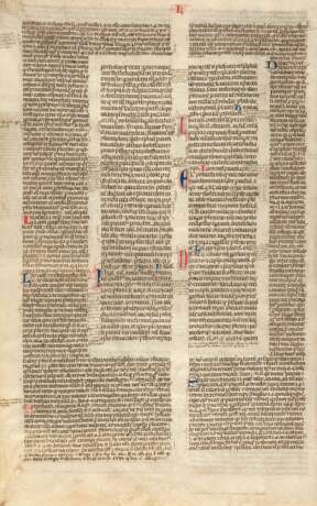 [MANOSCRITTO] - Pagina manoscritta da Decretalium in Concilio Lateranensi IV sub Innocentio III - photo 1