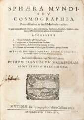 BIANCANI, Giuseppi (1566-1624) - Sphaera mundi seu cosmographia demonstrativa, ac facili methodo tradita