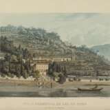 [COMO] - FALKEISEN, Johann Jakob (1804-1883) CHERBUIN, Luigi (1810-1875) - Raccolta di vedute del Lago di Como all'acquatinta perlopiù da - Foto 1