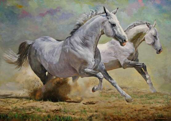 Painting “Fastidious”, Canvas, Oil paint, Realism, Animalistic, Russia, 2020 - photo 1