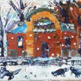 Зима Canvas Oil paint Expressionism Landscape painting 2020 - photo 1