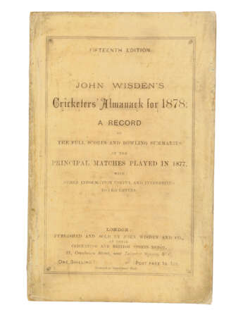 John Wisden (1826-1884) - photo 1