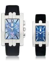 HARRY WINSTON, 18K WHITE GOLD, SET OF TWO