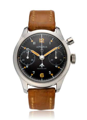 Lemania. LEMANIA, STEEL MILITARY CHRONOGRAPH, MADE FOR THE ROYAL CANADIAN AIR FORCE - photo 1