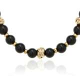 ONYX AND GOLD NECKLACE - фото 1