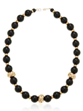 ONYX AND GOLD NECKLACE - photo 3