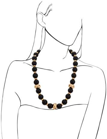 ONYX AND GOLD NECKLACE - фото 4