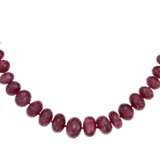RUBY BEAD AND DIAMOND NECKLACE - photo 1