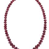 RUBY BEAD AND DIAMOND NECKLACE - photo 2