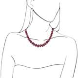 RUBY BEAD AND DIAMOND NECKLACE - Foto 4