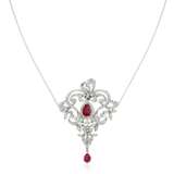 RUBY AND DIAMOND NECKLACE - photo 1