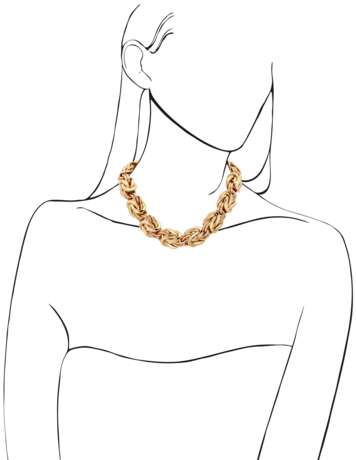GOLD LINK NECKLACE - фото 4