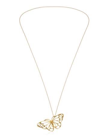 Cummings, Angela. Tiffany & Co.. TIFFANY & CO. ANGELA CUMMINGS GOLD AND DIAMOND BUTTERFLY PENDANT NECKLACE - Foto 3