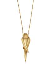 TIFFANY & CO. ANGELA CUMMINGS GOLD BIRD PENDANT