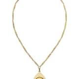GOLD AND DIAMOND COIN NECKLACE - photo 3