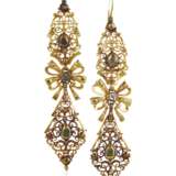 ANTIQUE GOLD AND DIAMOND EARRINGS - фото 1