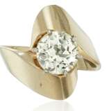 DIAMOND AND GOLD RING WITH GIA REPORT - photo 1